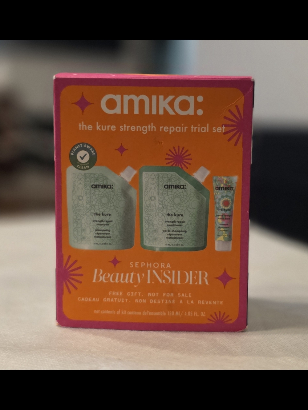 Amika The Kure Strength Repair Trial Set - 3pc Hair Care Kit - Picture 3 of 4